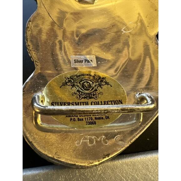 Hand Made Engraved Barrel Racer Award Design Medals Silversmith Belt Buckle - Picture 3 of 3